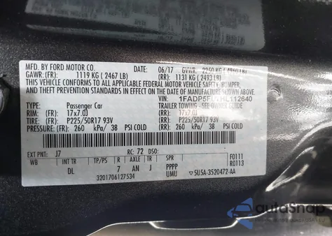 2017 Ford C-Max Energi Titanium из США, поврежденный, VIN 1FADP5FU7HL112640